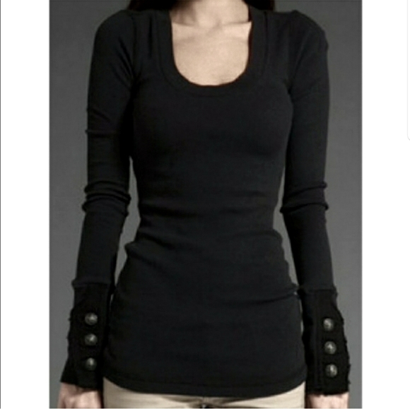 Free People Tops - Free People Moto Motor Cuff Thermal